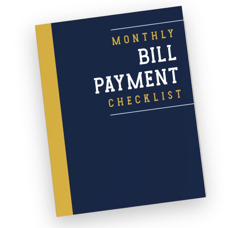 Bill Payment Tracker, Blue edition cover