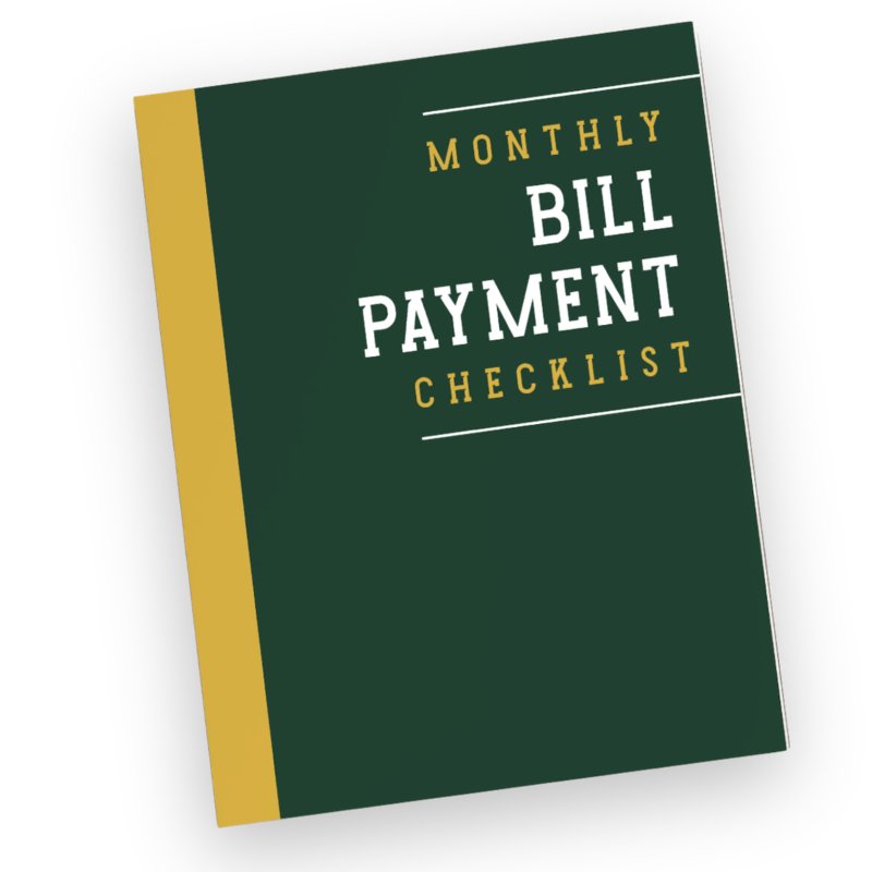 Bill Payment Tracker, Green edition cover