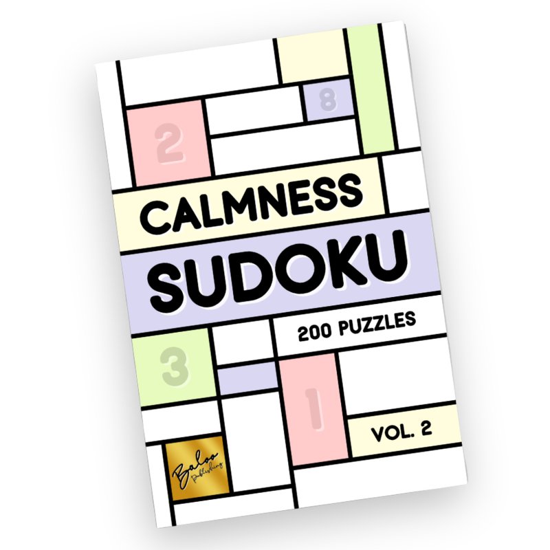 Calmness Sudoku Book Vol. 2 cover
