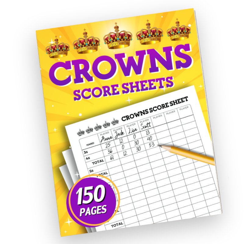 Crowns Score Sheets, Large Print, book cover