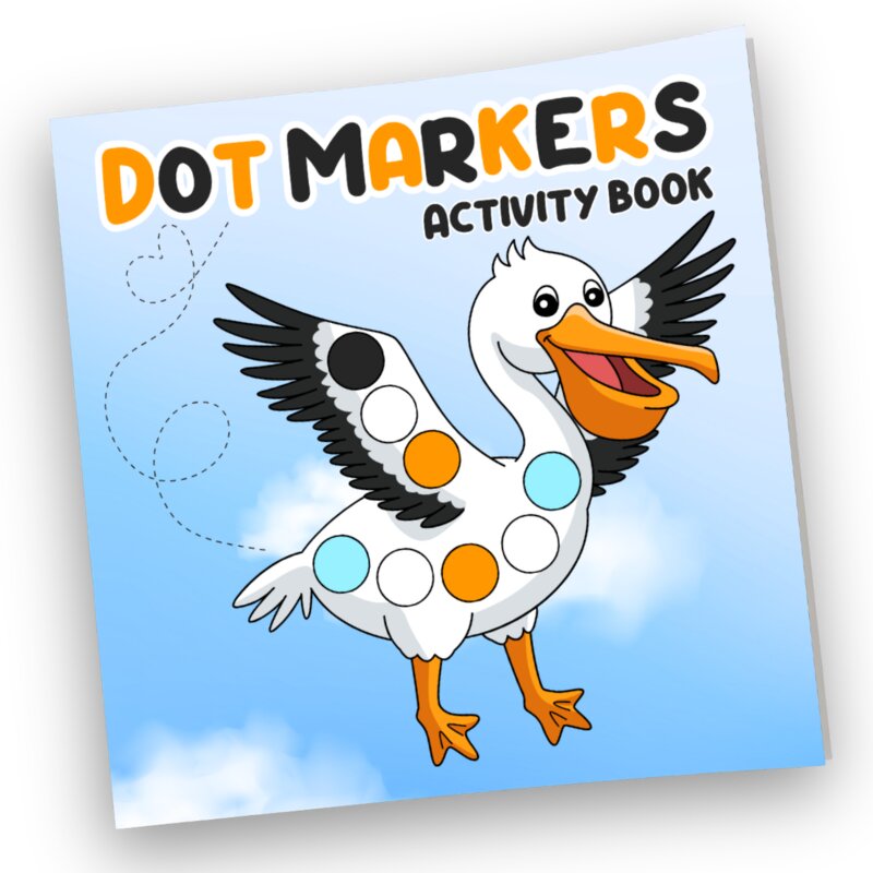 Dot Markers: Cute Animals (pelican cover) cover