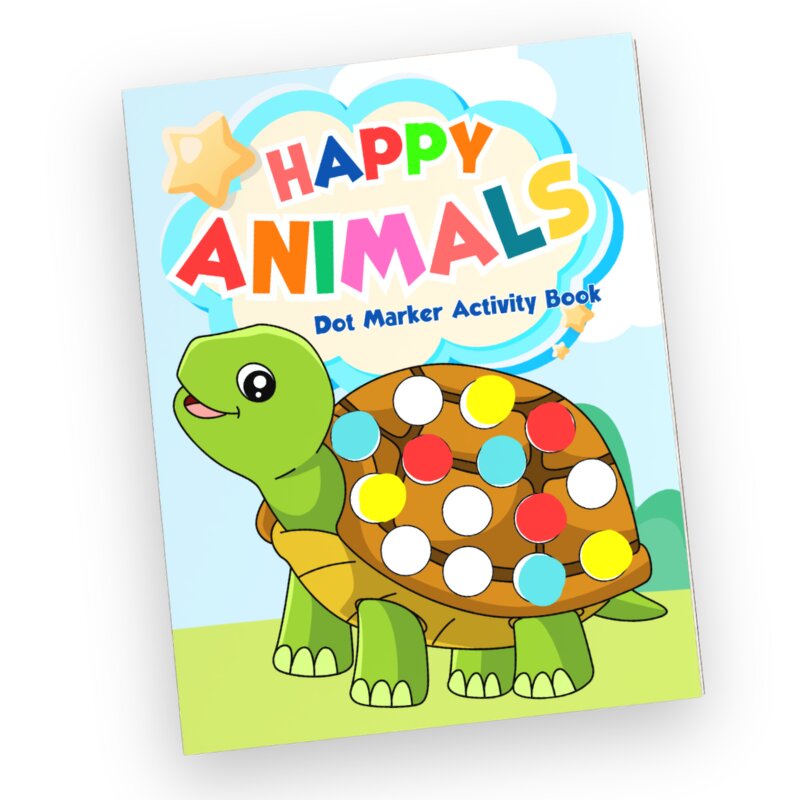 Dot Markers: Happy Animals cover