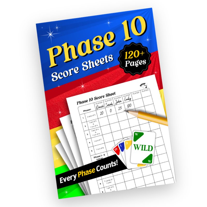 Phase 10 Score Sheets cover