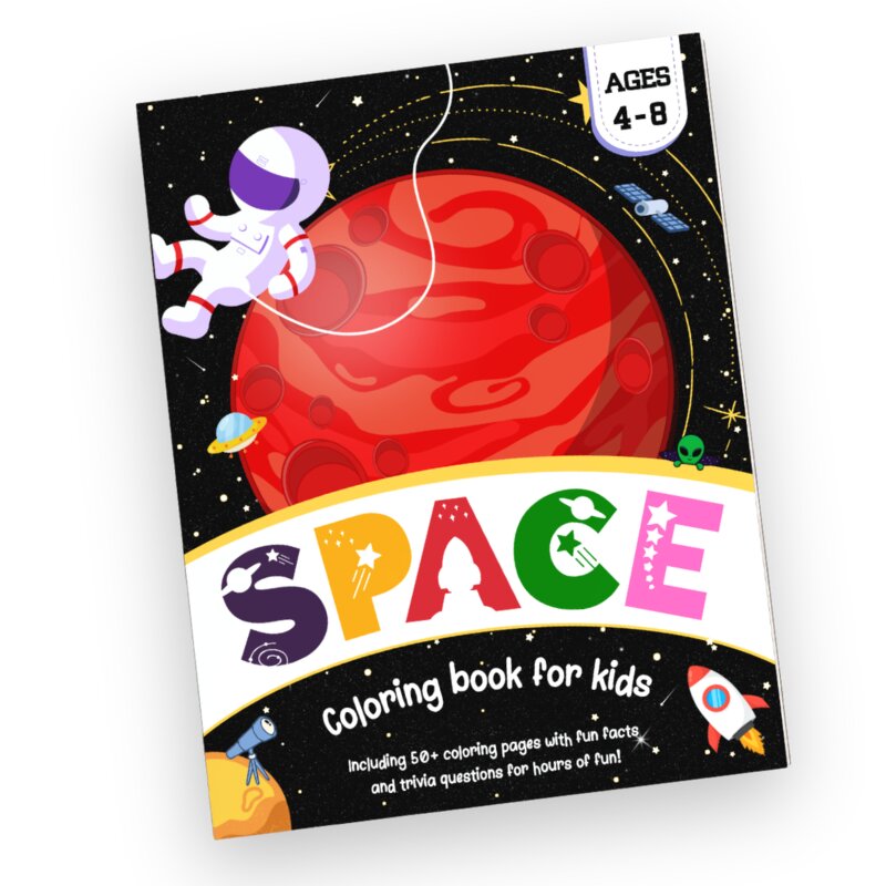Space Coloring Book For Kids cover