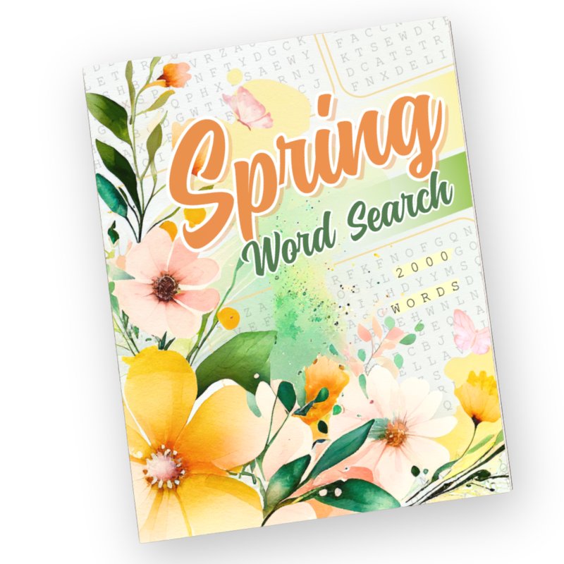 Spring Word Search book cover