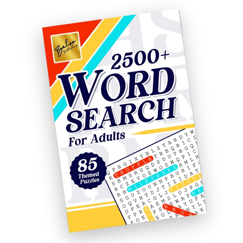 Word Search Book For Adults and Seniors cover